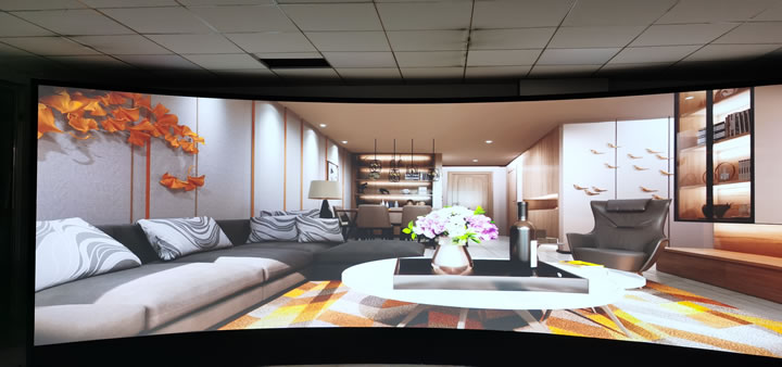 黑龍江某工業大學VR場景仿真大屏顯示系統